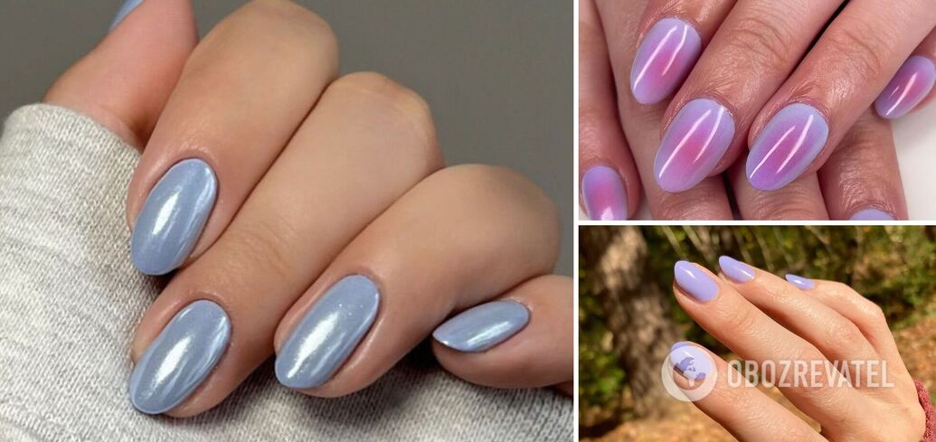 The most fashionable manicure color for spring 2025: five periwinkle designs